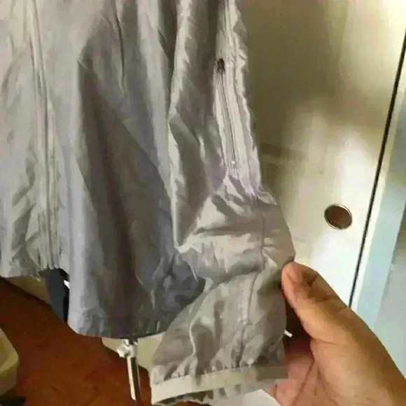 CHAMPION gray windbreaker hoodie Mens XL - Picture 3 of 7